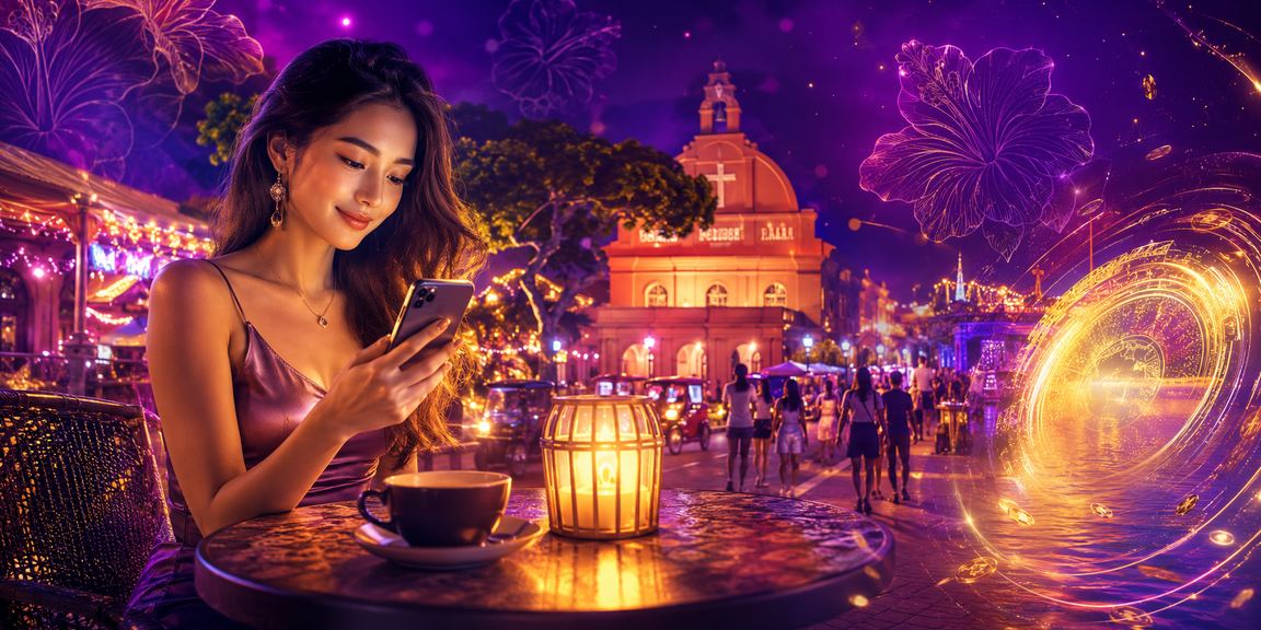 Pengguna Malaysia bermain pertaruhan sukan maya melalui telefon bimbit di Melaka